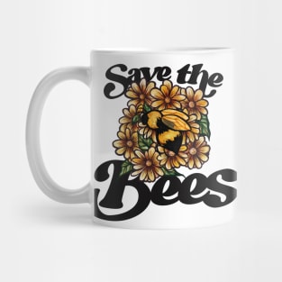 Save The Bees Honey Bee Pollinators Mug